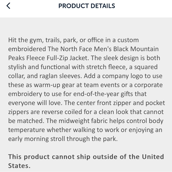 North Face Mountain Peaks Full Zip Fleece Men’s M - Picture 8 of 9